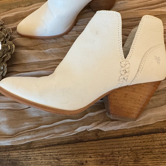 Frye White Ankle Booties - Picture 11 of 14